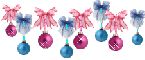 Cute Xmas pink and blue