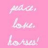 Peace Love Horses