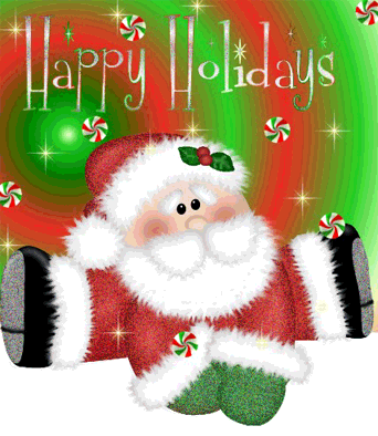 happy holidays santa