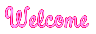 Welcome cute-text