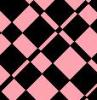 Pink and Black random checkered design