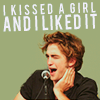 Edward kisses a girl
