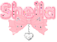 Sheila- pink with diamonds and bow