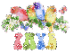 Colorful Glitter Sparkle Birds - Faye