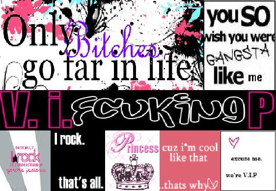 I'm a vip gangsta