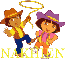 Nakhien with Dora and Diego