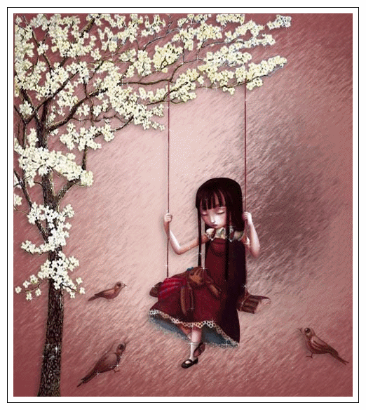 girl on swing