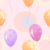 floating balloons Background