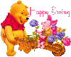 pooh and piglet with happy spring