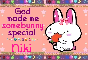 Niki-God made me special