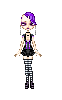 Sexy purple haired Goth girl!