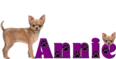 Dog Name Tag with Annie