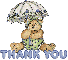 Cute Bear Holding Umbrella