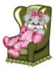 creddy girl baby in a chair