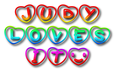 judy loves it rainbow bearts