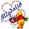 Pooh with flowers - Migdalia