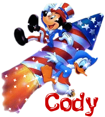 4TH OF JULY WITH THE NAME CODY