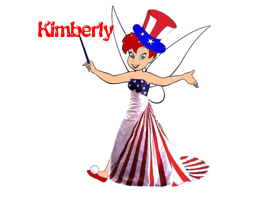 TINKERBELL WITH THE NAME KIMBERLY