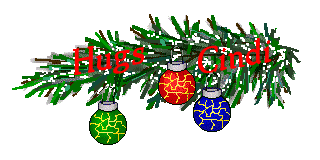 Christmas Ornament Branch - Hugs, Cindi