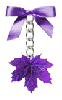 Purple  Autumn Ornament