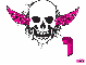 Daniela pink skull