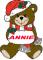 Christmas Teddy Bear - Annie
