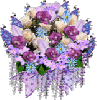 purple boquet