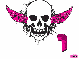 ashlee pink skull