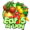 eat 5 a day text