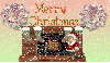 merry christmas fireplace
