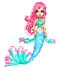 Mermaid with a schol of fish
