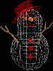 wire frame snowman