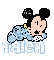 Sleeping Baby Mickey Mouse -Talen-
