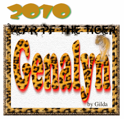 Year of The Tiger 2010,,Genalyn