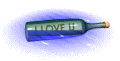 I love you message in a bottle