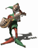 jester playing guitar