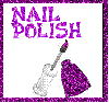 Sparkly Purple Nail Polish