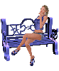 Woman on bench