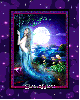 fantasy mermaid frame-purple