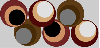 Retro brown circles
