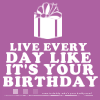 Live everyday like its your birthday