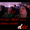 mcr on a plane