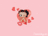 Betty Boop with hearts 