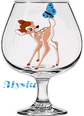 Bambi in a glass