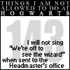 Things I Am Not Allowed To Do At Hogwarts 2