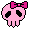 Pink Skull with ' Ribbon