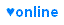 Simple online blue heart