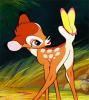 Bambi and a butterfly