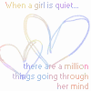 when a girl is quiet