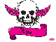 lya pink skull